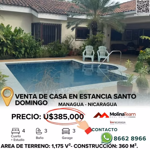 EN VENTA – Residencia de Ensueño en Estancia Santo Domingo | Managua - Nicaragua