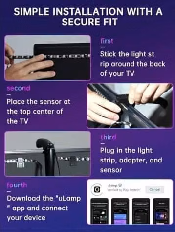 Kit de Retroiluminación LED RGB para TV de 55-75 pulgadas - Imagen 8
