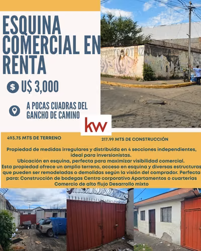 KC-Casa Comercial en Renta en Barrio Edgard Lang, Managua - Imagen 1