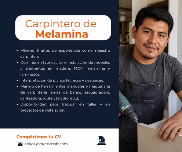 Maestro Carpintero de Melamina