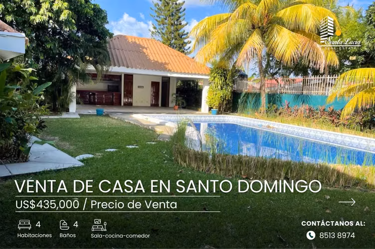 Venta de Preciosa Casa en Santo Domingo - AC