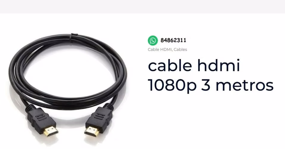 CABLE HDMI DE 3M 3 METROS VERSION 1.4 FULL-HD 1080P 3D T - Imagen 2