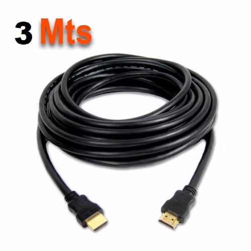 CABLE HDMI DE 3M 3 METROS VERSION 1.4 FULL-HD 1080P 3D T