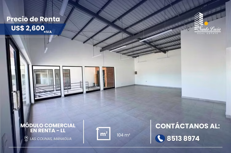 Módulo comercial en renta Las Colinas - LL