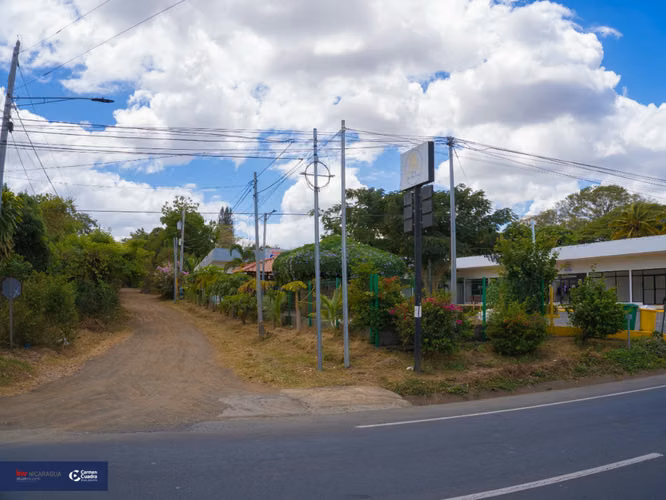 Amplio terreno en venta Carretera Masaya km 19.9 – 2,601 m² con acceso desde carretera