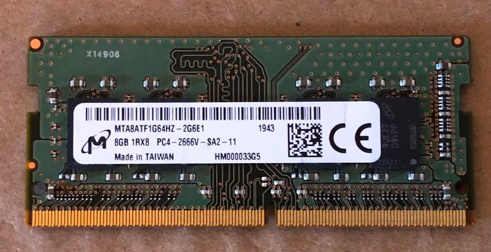 RAM DDR4 for 8gb laptops