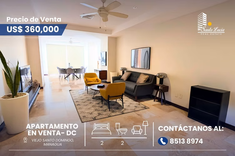 Apartamento Amueblado en Venta en Viejo Santo Domingo - DC