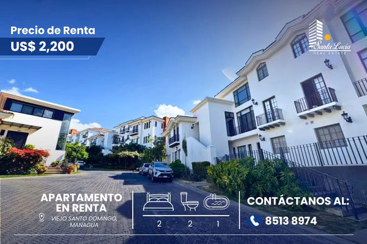 Apartamento en Renta | Condominio Viejo Santo Domingo
