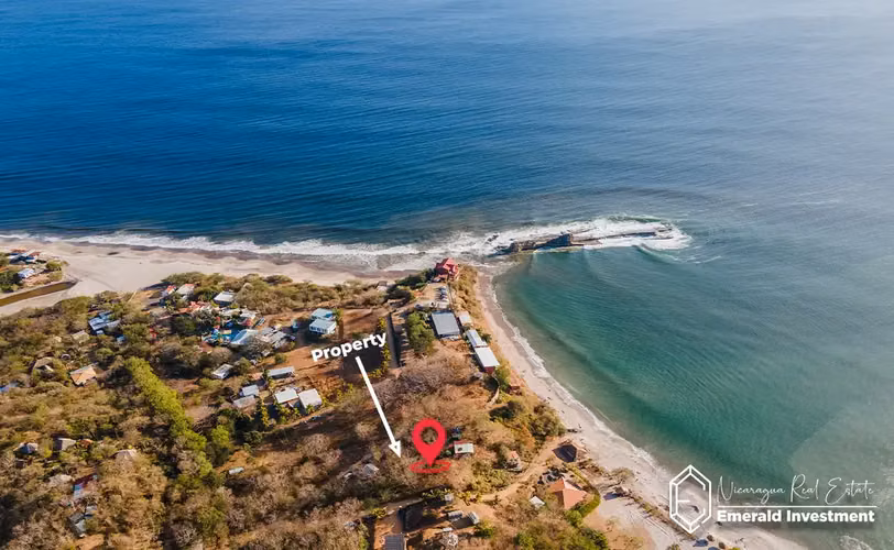 Ocean View Lot for Sale Near Beginner Bay in Playa Popoyo