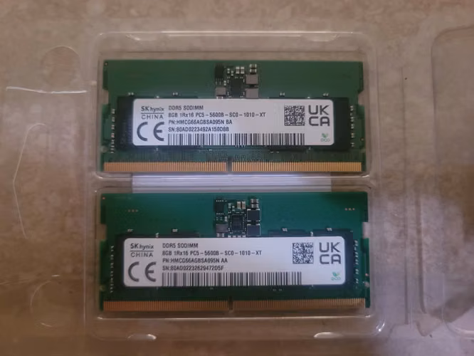 RAM DDR5 5600MHz for Laptop - 16GB (2x8GB)