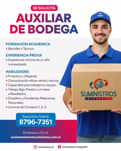 Auxiliar de Bodega