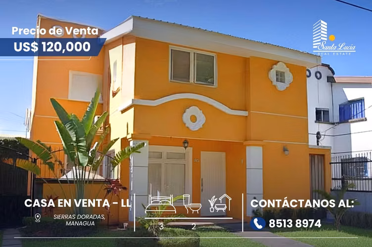 Hermosa Casa en Venta ubicada en Carretera Masaya - LL