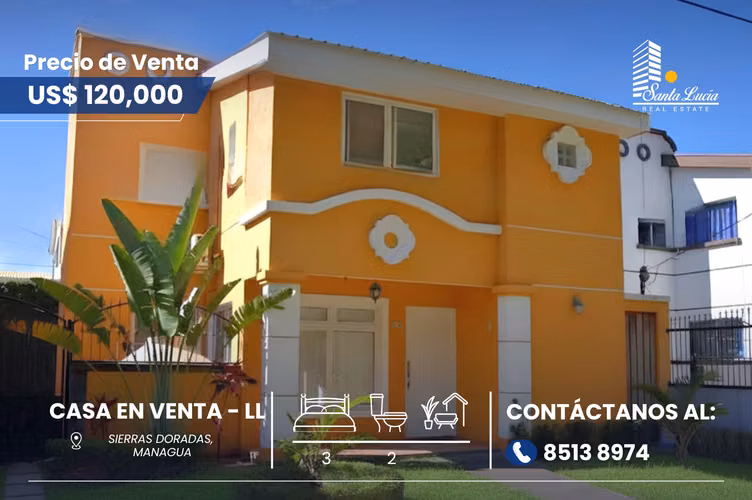 Hermosa Casa en Venta ubicada en Carretera Masaya - LL