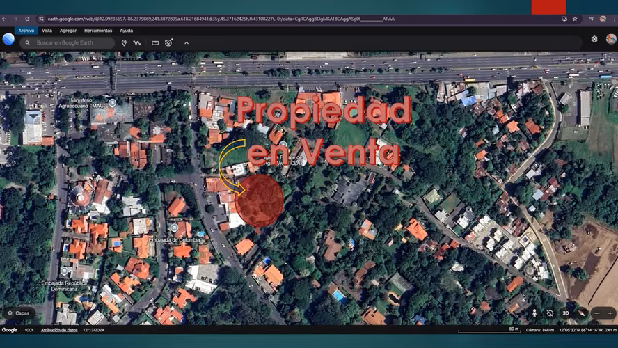 Se Vende Terreno de 4,791.87vr2 en la Entrada de Las Sierritas de Santo Domingo. CV
