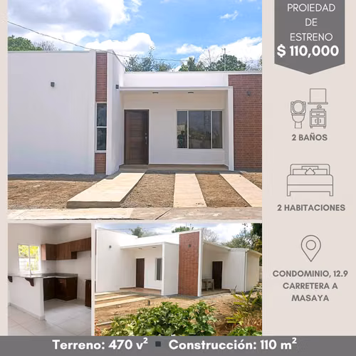 EM-Propiedad de Estreno, Condominio en km 12.9 Carretera Masaya