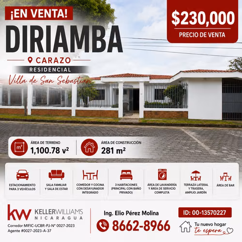 CASA EN VENTA | RESIDENCIAL SAN SEBASTIÁN EN DIRIAMBA - Imagen 1