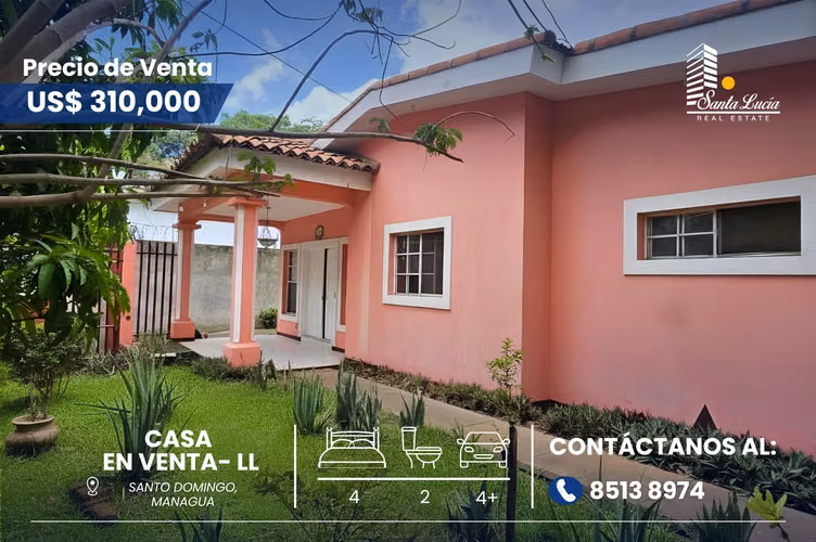 Se vende amplia propiedad en Lomas de Santo Domingo-LL