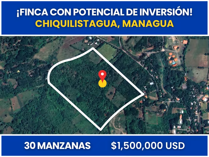 Farm with Investment Potential in Chiquilistagua, Managua
