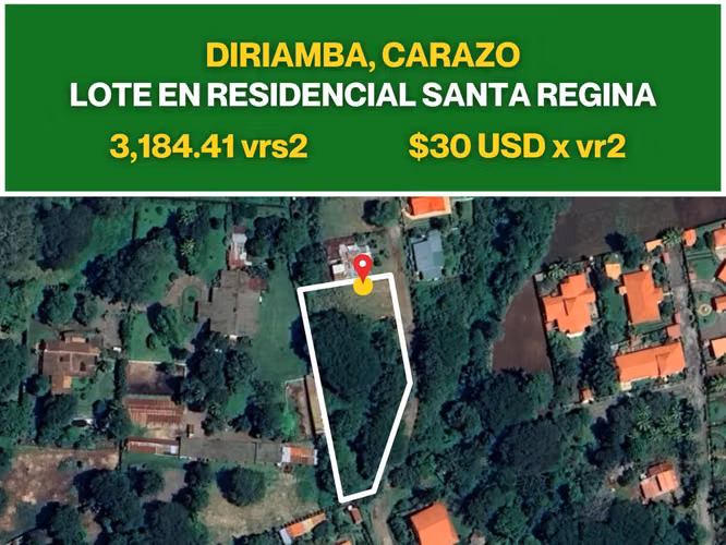 Lot for Sale in Residencial Santa Regina, Diriamba