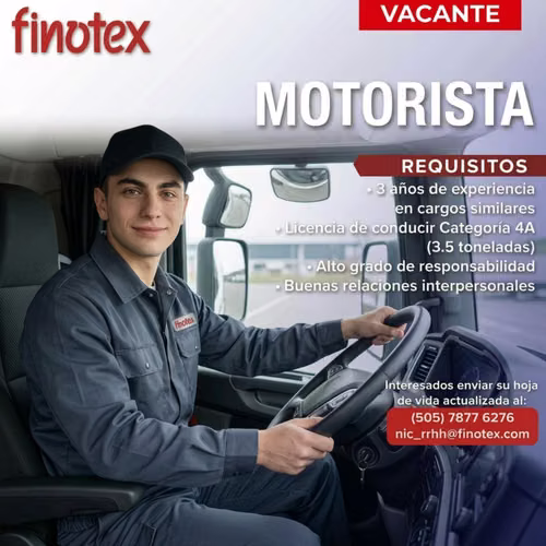 CONDUCTOR CATEGORÍA 4A