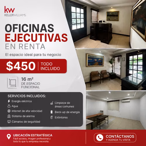 Ganga! I rent executive offices with light, internet and water included