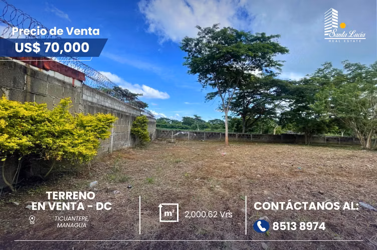 Land for sale in Tecuantepe-DC