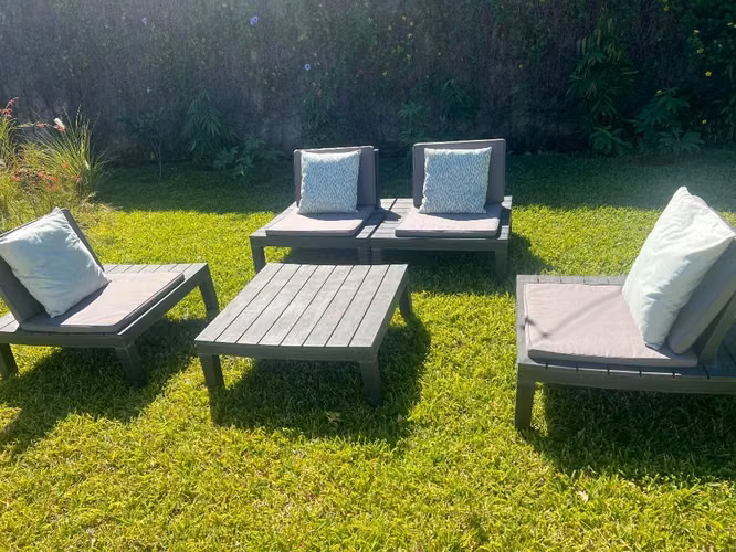 Juego de mueble de jardin