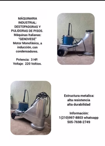 MAQUINA DESTOPADORA Y ABRILLANTADORAS DE PISOS - Imagen 1