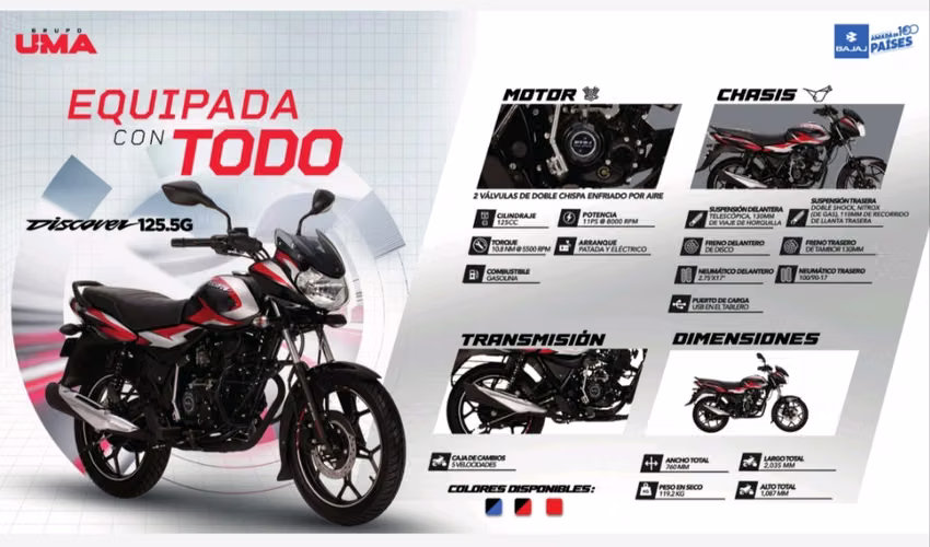 Motos bajaj, motos UMA