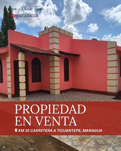 ¡En venta! Propiedad con amplio terreno dentro de residencial, Ticuantepe, Managua.