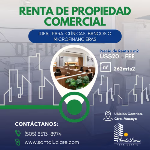Módulo comercial en renta - Carretera a Masaya-AC 