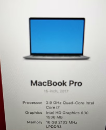 MacBook Pro 15" 2017 - Space Gray - Imagen 4