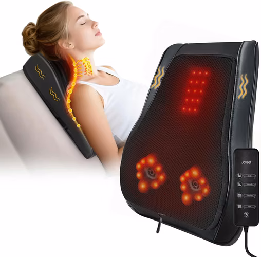 Masajeador Joyset de espalda, cuello, hombros, espalda baja y piernas, de Cuero