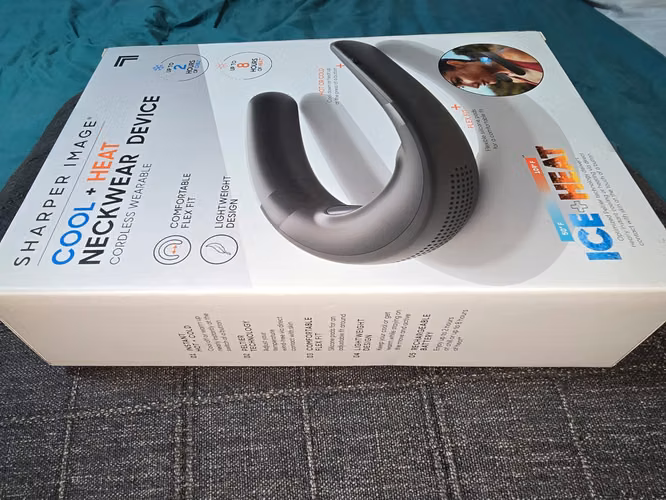 Dispositivo inalámbrico para enfriar y calentar el cuello, negro - Sharper Image - Negro