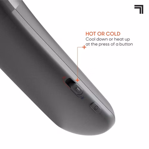 Dispositivo inalámbrico para enfriar y calentar el cuello, negro - Sharper Image - Negro