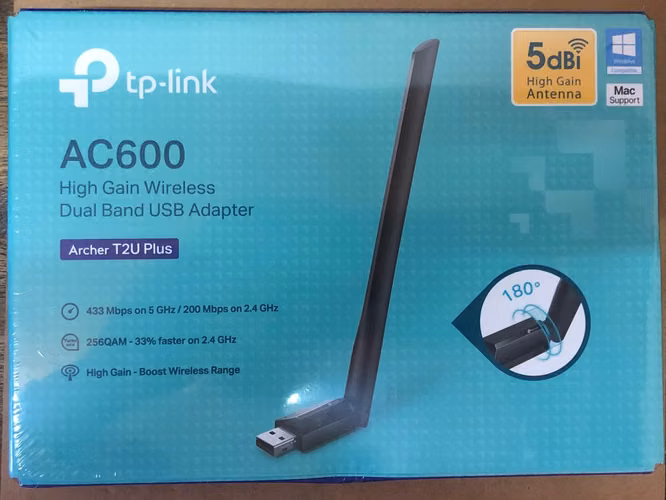 Wifi Network Card TP-Link T2U Plus AC600