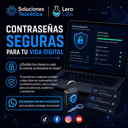 Servicio de organización digital para contraseñas en Windows