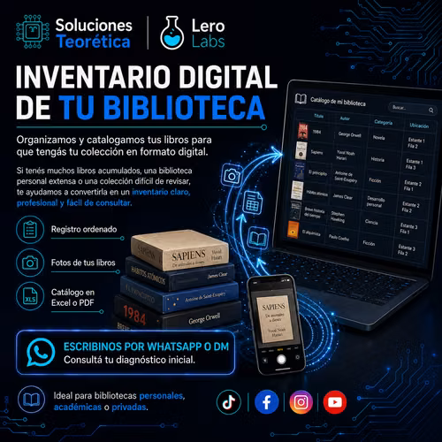 **Inventario digital y catalogación de bibliotecas personales**