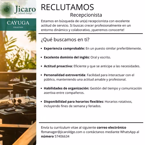 Recepcionista