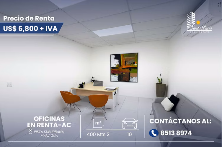 Oficina corporativa en renta -AC 
