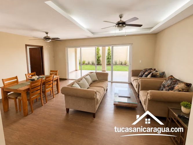 Se Renta Casa en Santo Domingo Managua en condominio