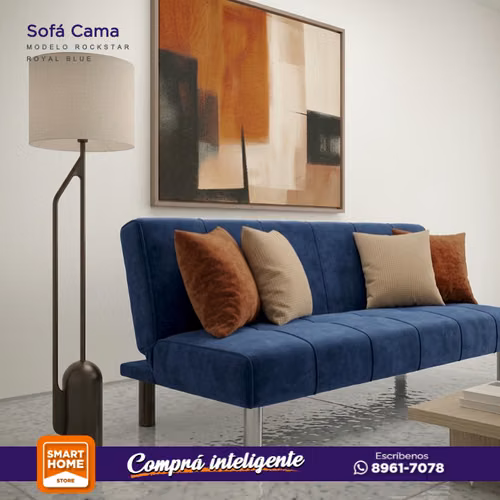 Sofa Cama Reclinable Azul