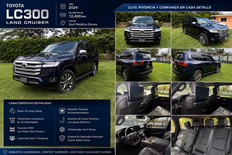 TOYOTA LAND CRUISER LC300 VX 2024 FINANCIAMIENTO DISPONIBLE!!!
