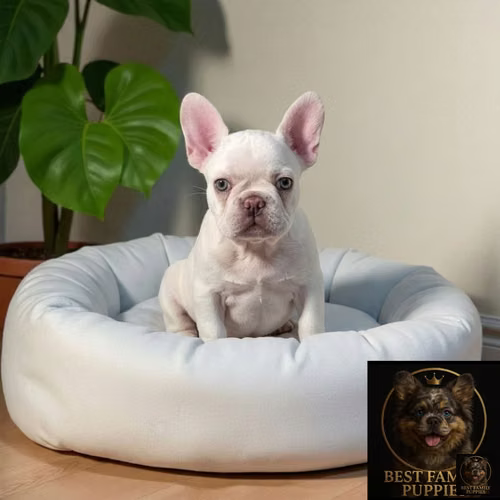Cachorro Bulldog Francés Blanco/Isabella/Fawn Lila / French Bulldog Wh - Imagen 2