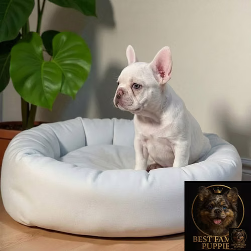 Cachorro Bulldog Francés Blanco/Isabella/Fawn Lila / French Bulldog Wh - Imagen 3