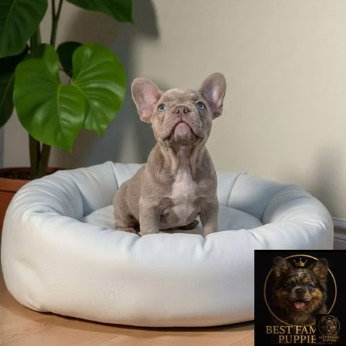 Cachorro Bulldog Francés Blanco/Isabella/Fawn Lila / French Bulldog Wh - Imagen 6