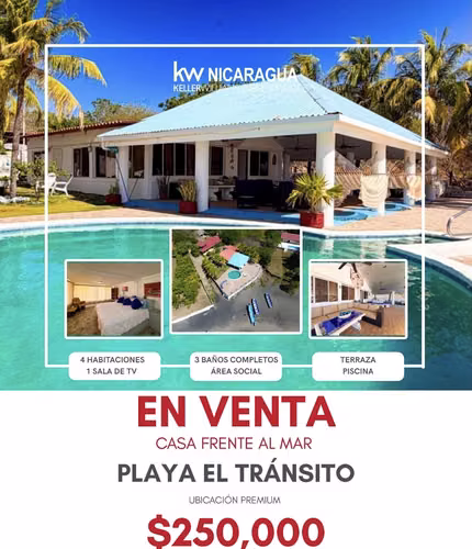 Preciosa casa de playa en El Tránsito, CG - Imagen 8
