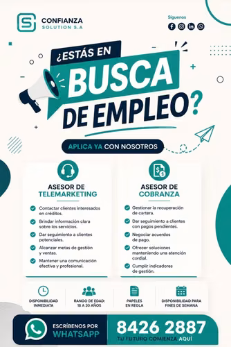 Asesor de Telemarketing y Asesores de Cobranza