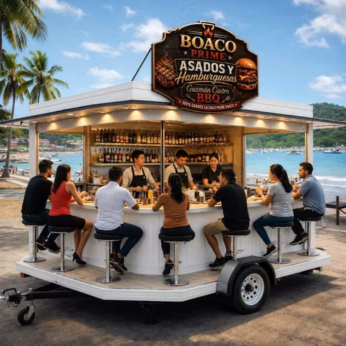 Carritos de Comidas, Food Trucks y Tráileres Comerciales Premium