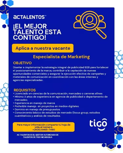 ESPECIALISTA DE MARKETING